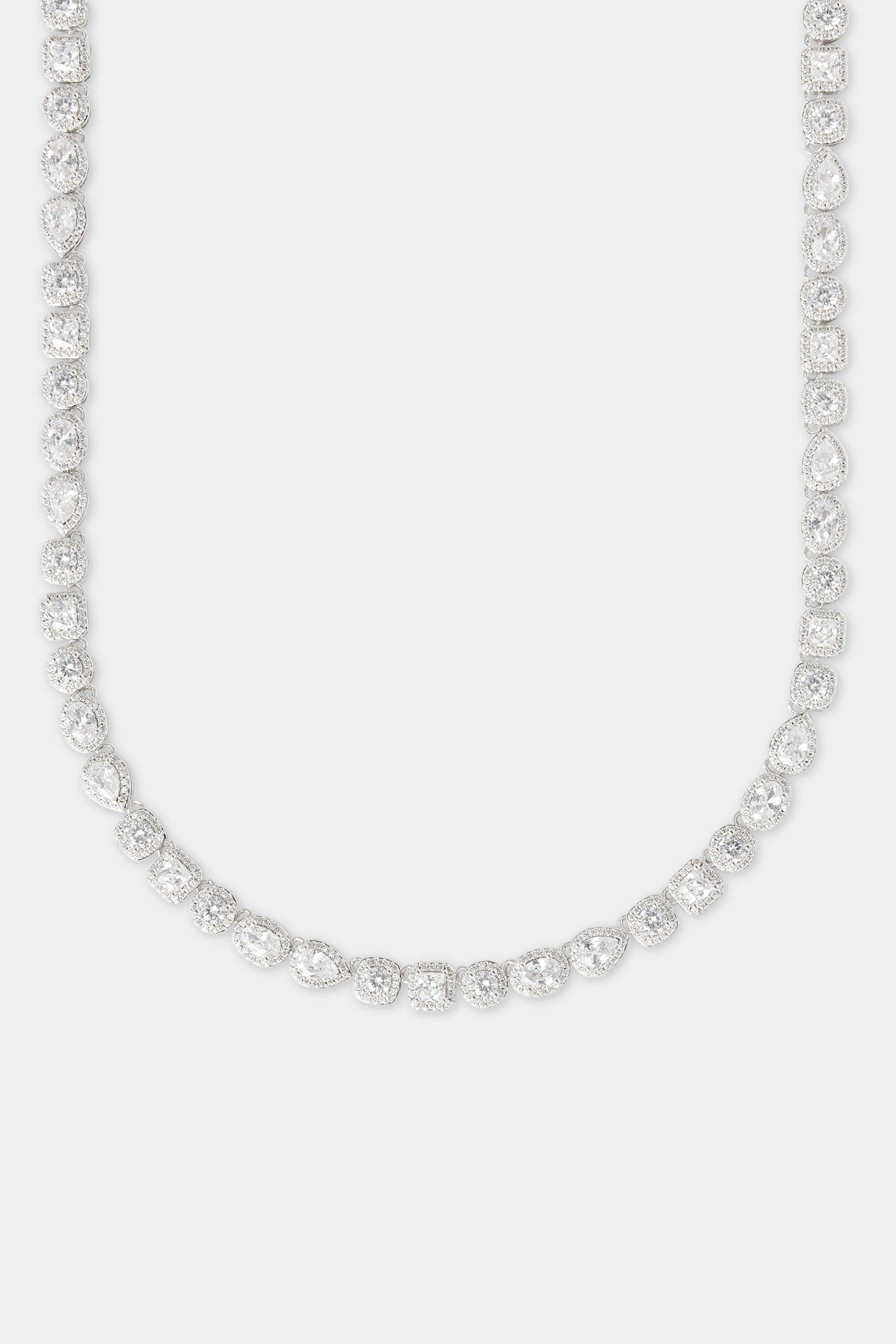 Iced Mixed Shape Cluster Chain - 8mm